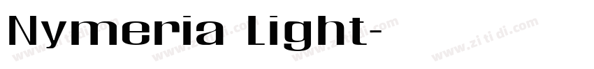 Nymeria Light字体转换 Nymeria Light字体转换